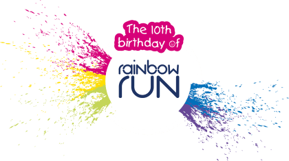 Rainbow Run 10th Birthday logo